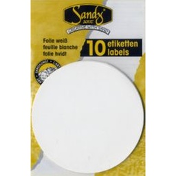[S1.0018] Sandy Foil Label Round 10