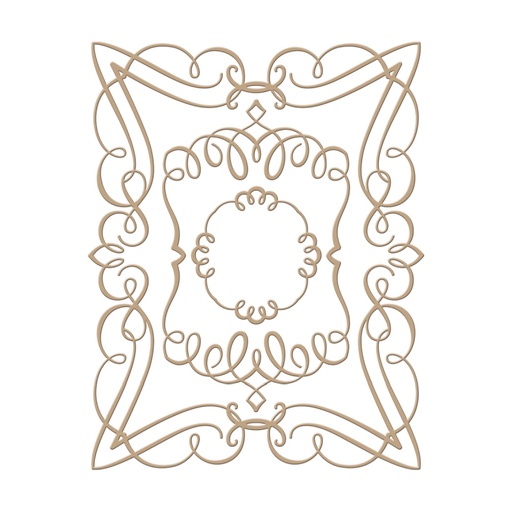 Spellbinders Glimmer Plate - Elegant Rectangle 