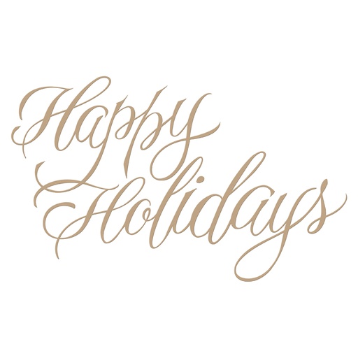 Spellbinders Glimmer Plate - Happy Holidays 