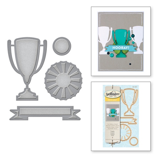 Spellbinders Die D-Lites - Trophy Etched Dies