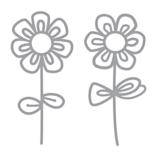 Spellbinders Die D-Lites - Sketched Blooms 2 