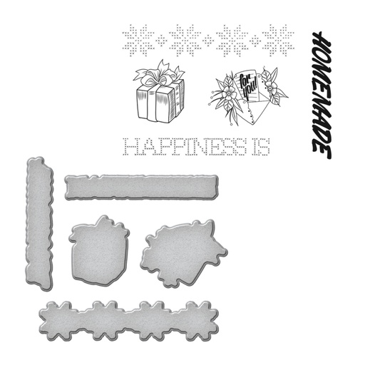 Spellbinders Stamp & Die Set - Happiness