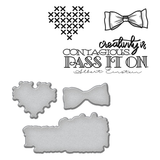 Spellbinders Stamp & Die Set - Creativity 