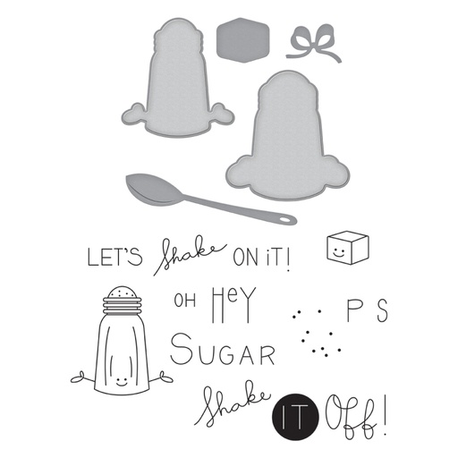 Spellbinders Stamp & Die Set - Shake It Up