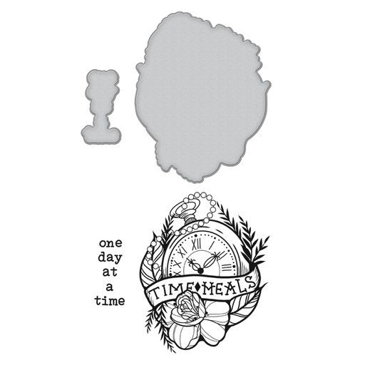 Spellbinders Stamp & Die Set - One Day At A Time 