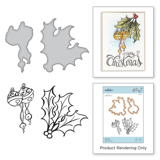 Spellbinders Stamp & Die Set - Holly Bells