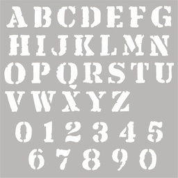 [SCCST013] SCC Rusty Alphabet &amp; Numbers