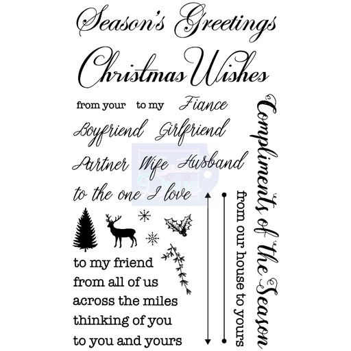 Sweet Dixie Christmas Sentiments Set 2 stamp set