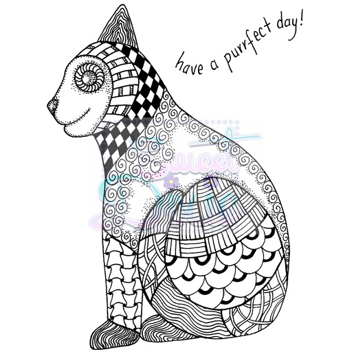 Sweet Dixie Zendoodle Cat by Lindsay Mason