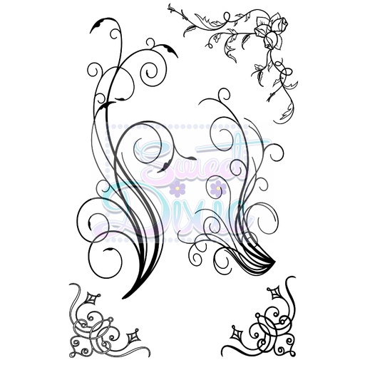 Sweet Dixie Spring Flourishes stamp set