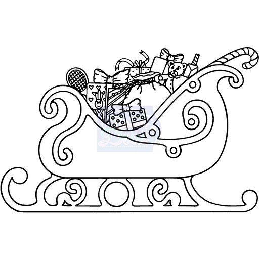 Sweet Dixie Santa's Sleigh stamp set