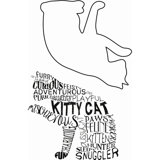 Sweet Dixie Kitty Cat stamp set