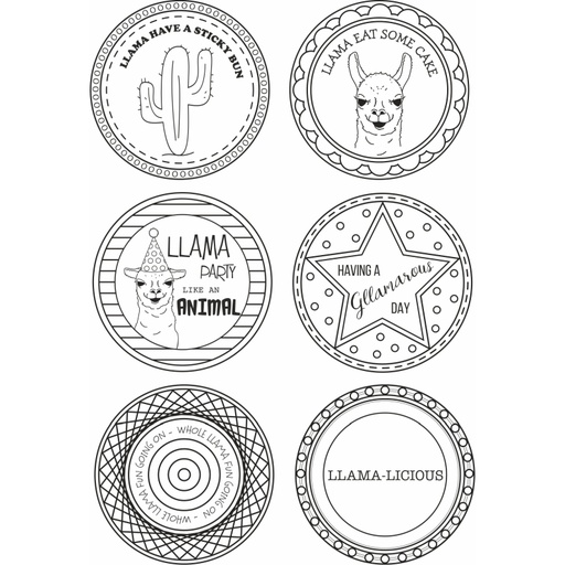 Sweet Dixie Llama Bunting & Cupcake Toppers