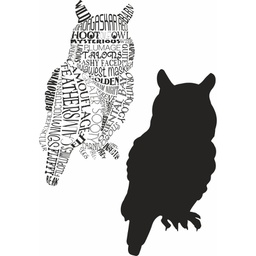 [SDCSA6250] SCC Typography Owl Woodland Creatures Collection