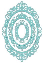 [SDD022] Intricate Oval Frame Sweet Dixie Cutting Die