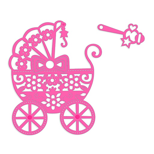 Sweet Dixie Pram & Rattle die set