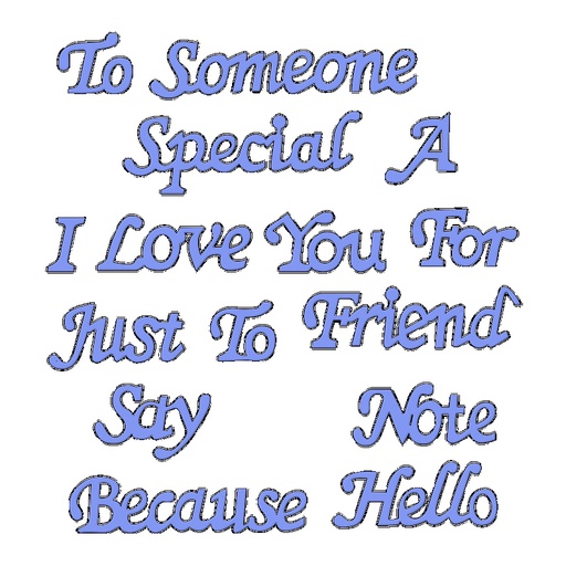 Sweet Dixie Someone Special Sentiments die set