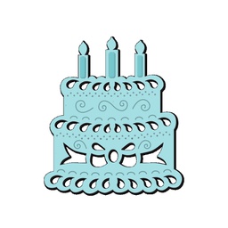 [SDD122] SD Birthday Cake Sweet Dixie Cutting Die
