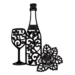 [SDD153] SD Wine Glass Celebration Sweet Dixie Cutting Die