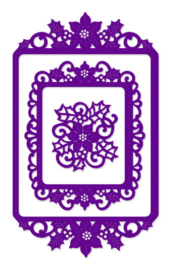 Sweet Dixie Festive Floral Frames die set