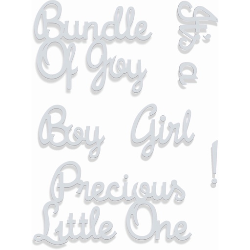 Sweet Dixie Bundle of Joy Sentiments die set