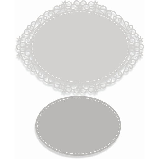 Sweet Dixie Oval Floral Nesting die set