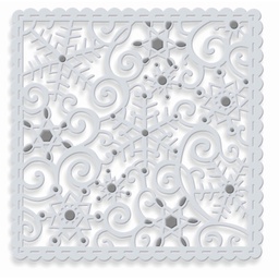 [SDD417] SD Sparkling Snowflakes Square Sweet Dixie Cutting Die