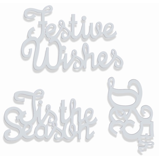 Sweet Dixie Festive Greetings Sentiments die set