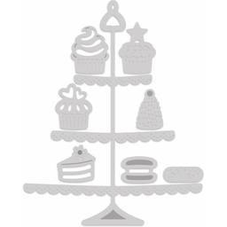 [SDD448] SD Cake Stand &amp; Cakes Sweet Dixie Cutting Die