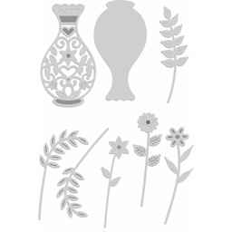 [SDD450] SD Filigree Vase &amp; Flowers Sweet Dixie Cutting Die