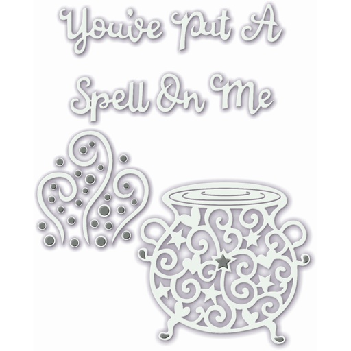 Sweet Dixie Witch's Cauldron You've Put A Spell On Me die set