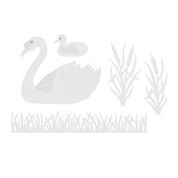 [SDD499] SD Swan and Cygnet Sweet Dixie Cutting Die