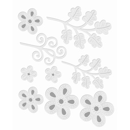 [SDD520] SD Fantasy Layering Florals Sweet Dixie Cutting Die
