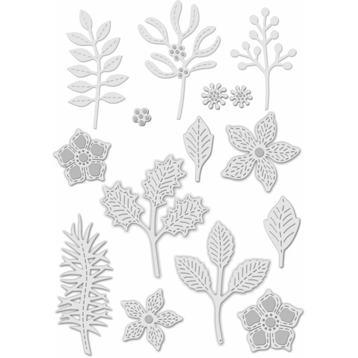 Sweet Dixie Stitched Winter Foliage die set
