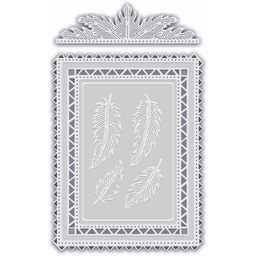[SDD579] SD Frame Set Borders and Feathers Sweet Dixie Cutting Die