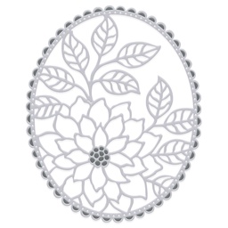 [SDD589] SD Large Flower Oval Sweet Dixie Cutting Die