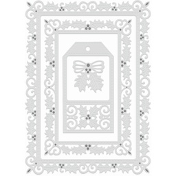 [SDD616] Holly Frames with Gift Tag Sweet Dixie Cutting Die