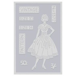 [SDD623] Vintage Dressmaking Pattern Sweet Dixie Cutting Die
