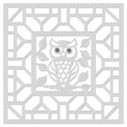[SDD629] Large Owl Applique Patchwork Square Sweet Dixie Cutting Die