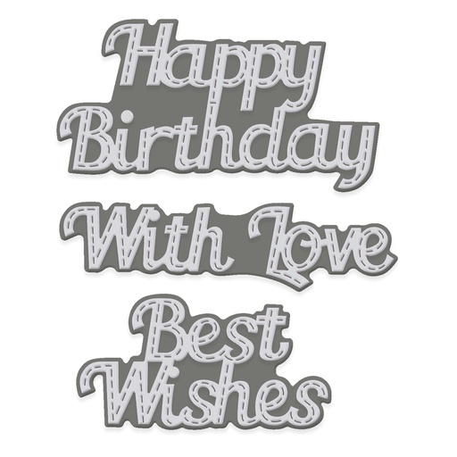 Sweet Dixie Stitched Layered Sentiments die set