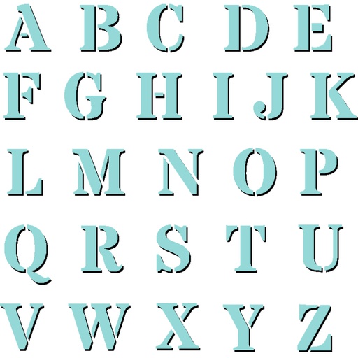 Sweet Dixie Alpha Upper Case Stencil