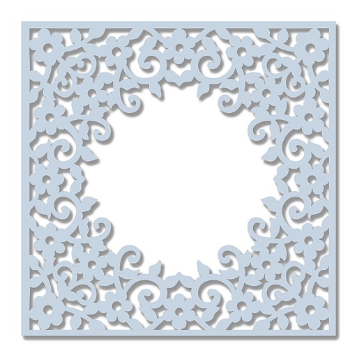 Sweet Dixie Floral Frame Stencil