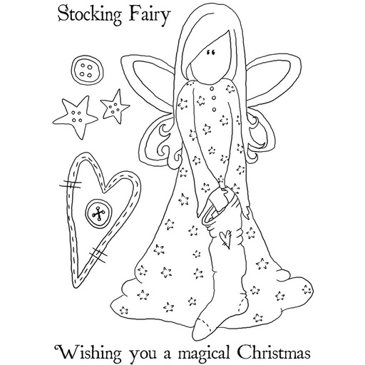 Personal Impressions Stocking Fairy stamp set