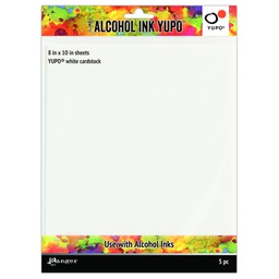 [TAC63346] Alcohol Ink Yupo Paper White8x10 Pack of 5