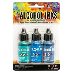 [TAK69669] Alcohol Ink 3 Pack Teal/Blue