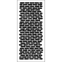 [TCW2304] Slimline Stencil Bricks Vertical