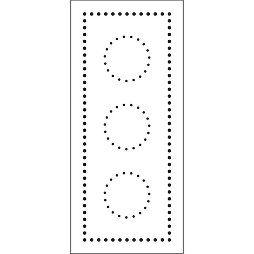 Slimline Stencil Dotted Circles