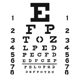 [TCW349] 12x12 Template Eye Chart