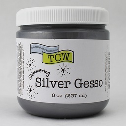 [TCW9010] Silver Gesso 8oz