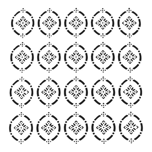 12x12 Stencil Pointelle